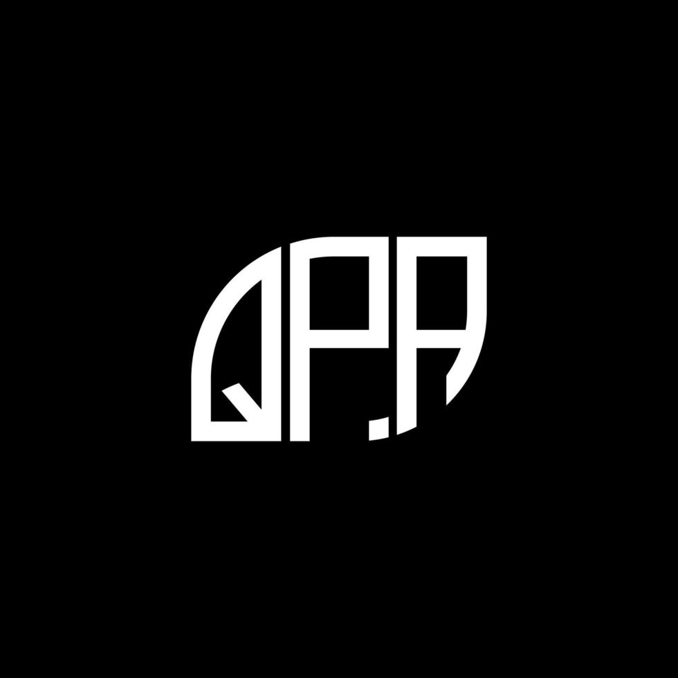 QPA letter logo design on black background.QPA creative initials letter logo concept.QPA vector letter design.