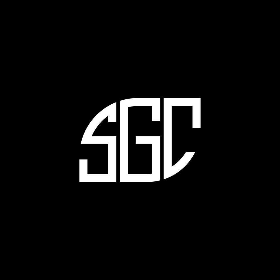 . SGC letter design.SGC letter logo design on black background. SGC creative initials letter logo concept. SGC letter design.SGC letter logo design on black background. S vector
