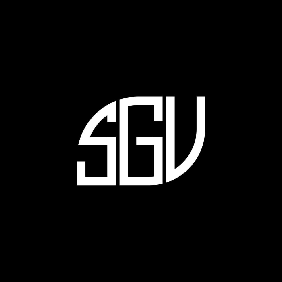 SGV letter logo design on black background. SGV creative initials letter logo concept. SGV letter design. vector