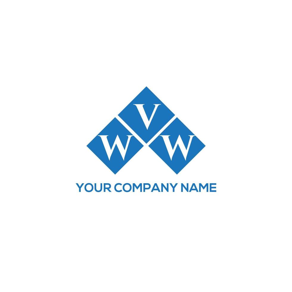 WVW letter logo design on white background.  WVW creative initials letter logo concept.  WVW letter design. vector
