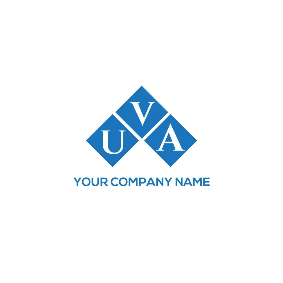 UVA letter logo design on white background. UVA creative initials letter logo concept. UVA letter design. vector