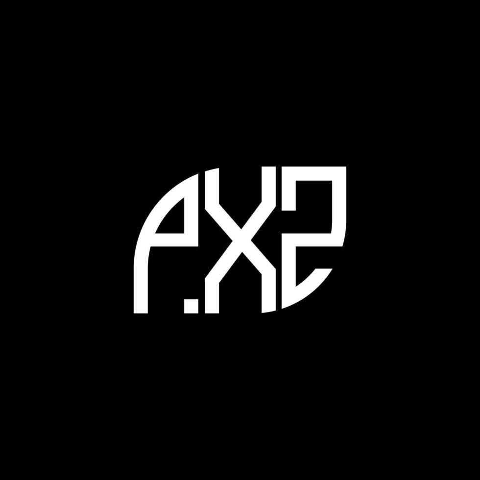 PXZ letter logo design on black background.PXZ creative initials letter