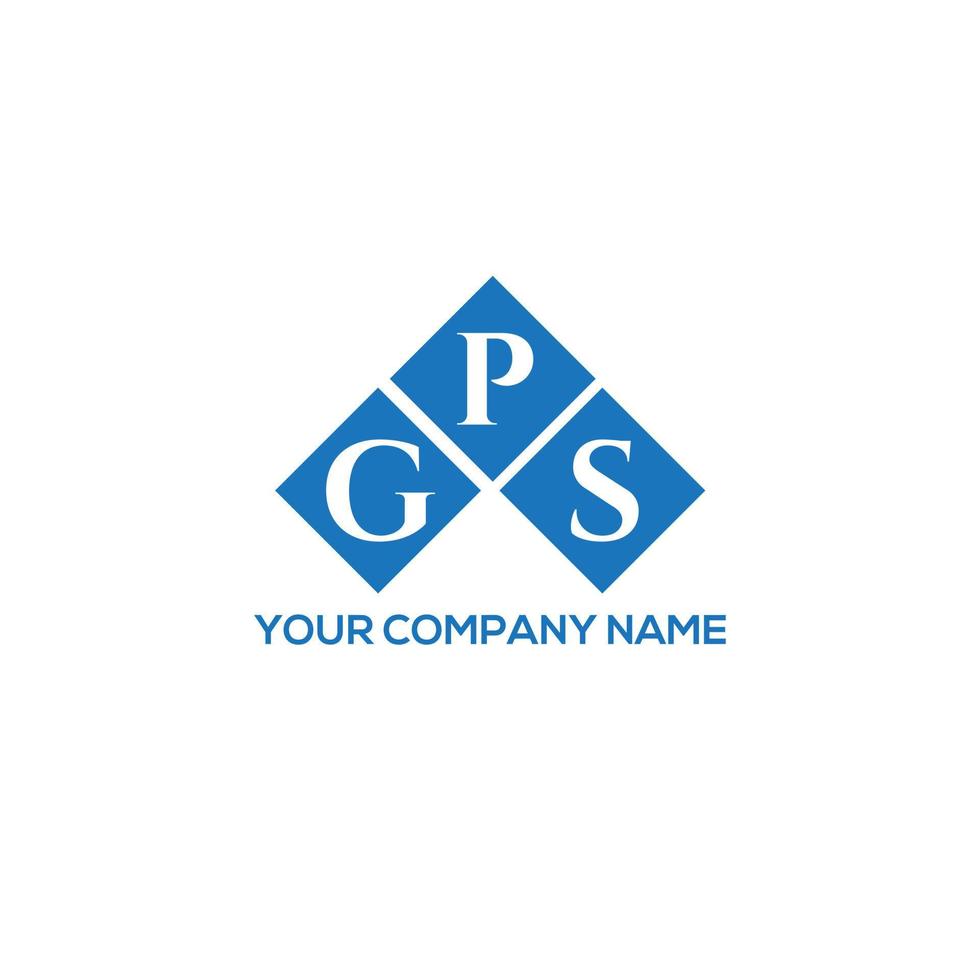 GPS letter logo design on white background. GPS creative initials letter logo concept. GPS letter design. vector