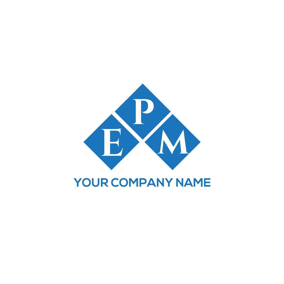 . concepto de logotipo de letra de iniciales creativas epm. epm letter design.epm letter logo design sobre fondo blanco. concepto de logotipo de letra de iniciales creativas epm. diseño de letras epm. vector