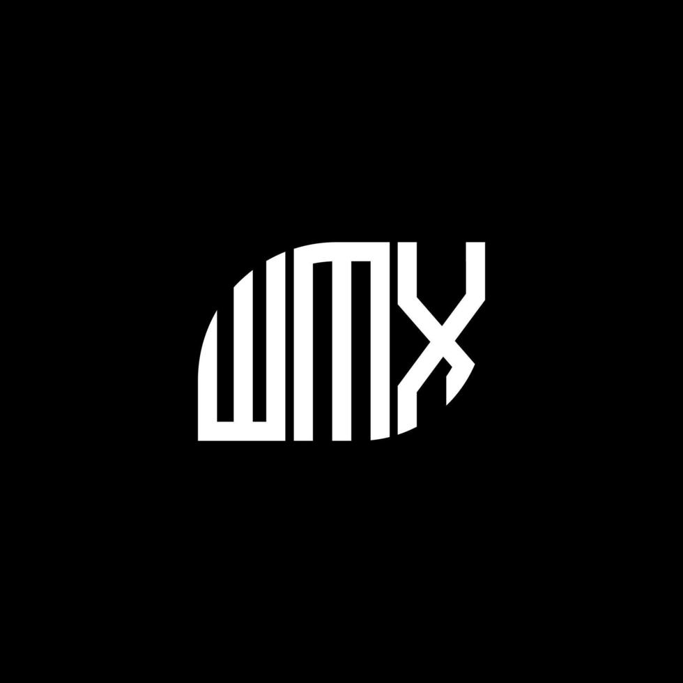 diseño de letras wmx. diseño de logotipo de letras wmx sobre fondo negro. concepto de logotipo de letra de iniciales creativas wmx. diseño de letras wmx. diseño de logotipo de letras wmx sobre fondo negro. w vector