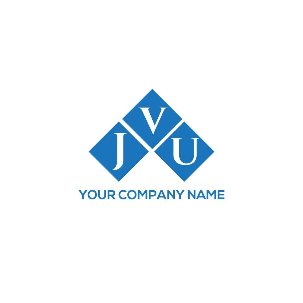 JVU letter logo design on white background. JVU creative initials letter logo concept. JVU letter design. vector
