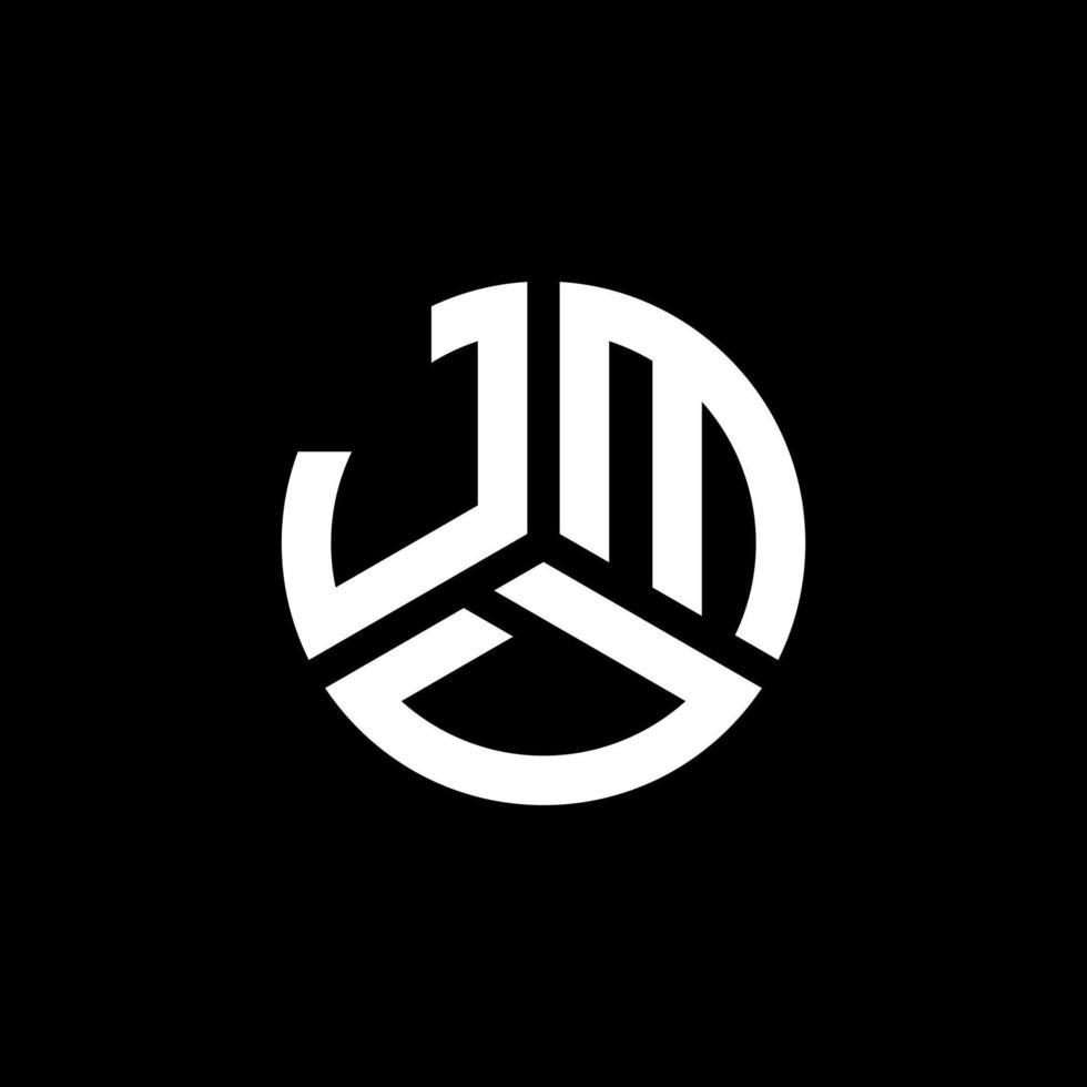 JMD letter logo design on black background. JMD creative initials letter logo concept. JMD letter design. vector