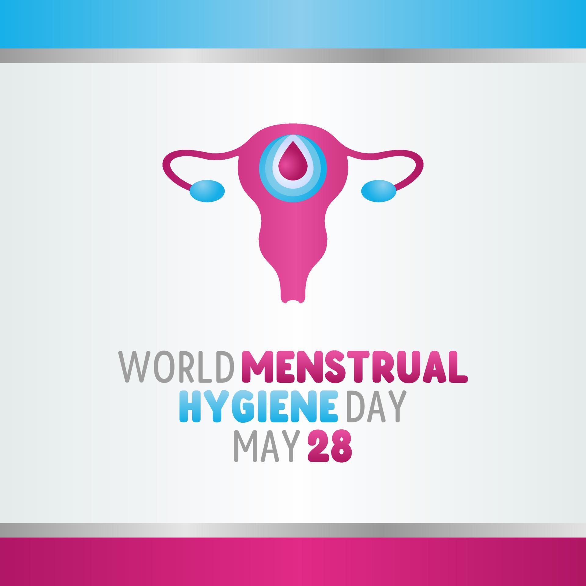 vector graphic of world menstrual hygiene day good for world menstrual