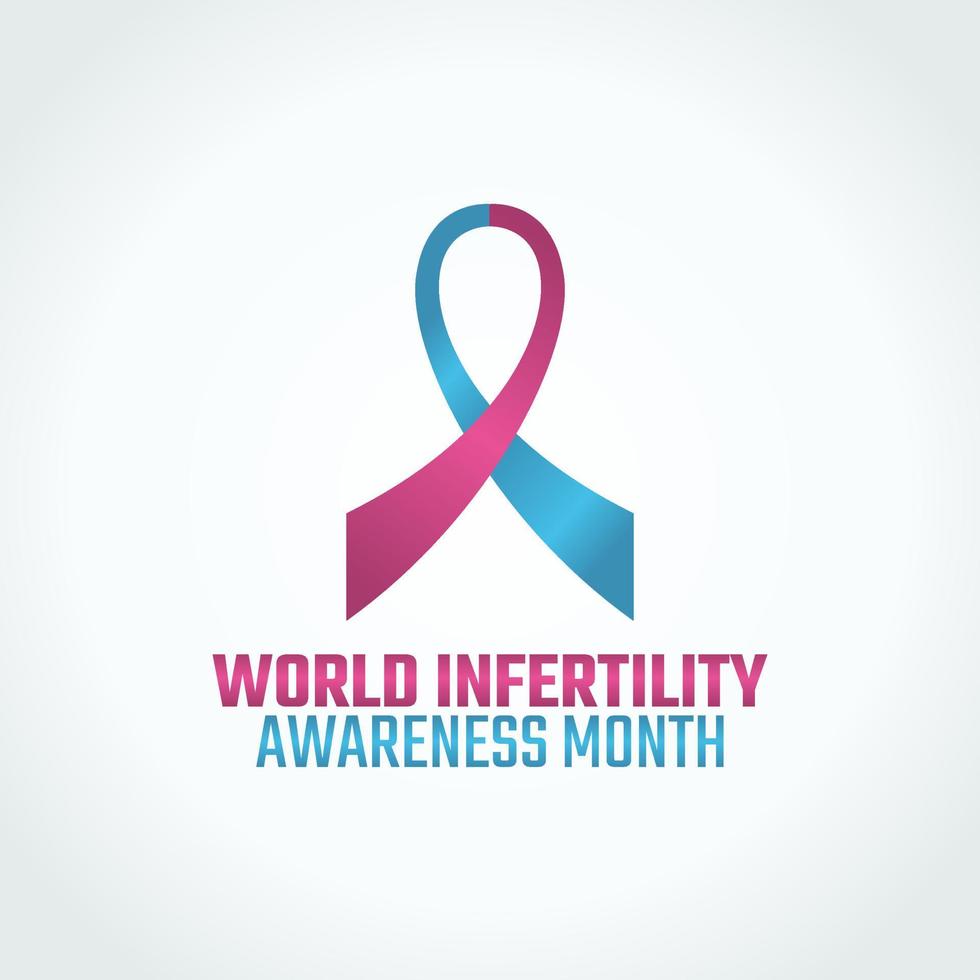 vector graphic of world infertility awareness month good for world