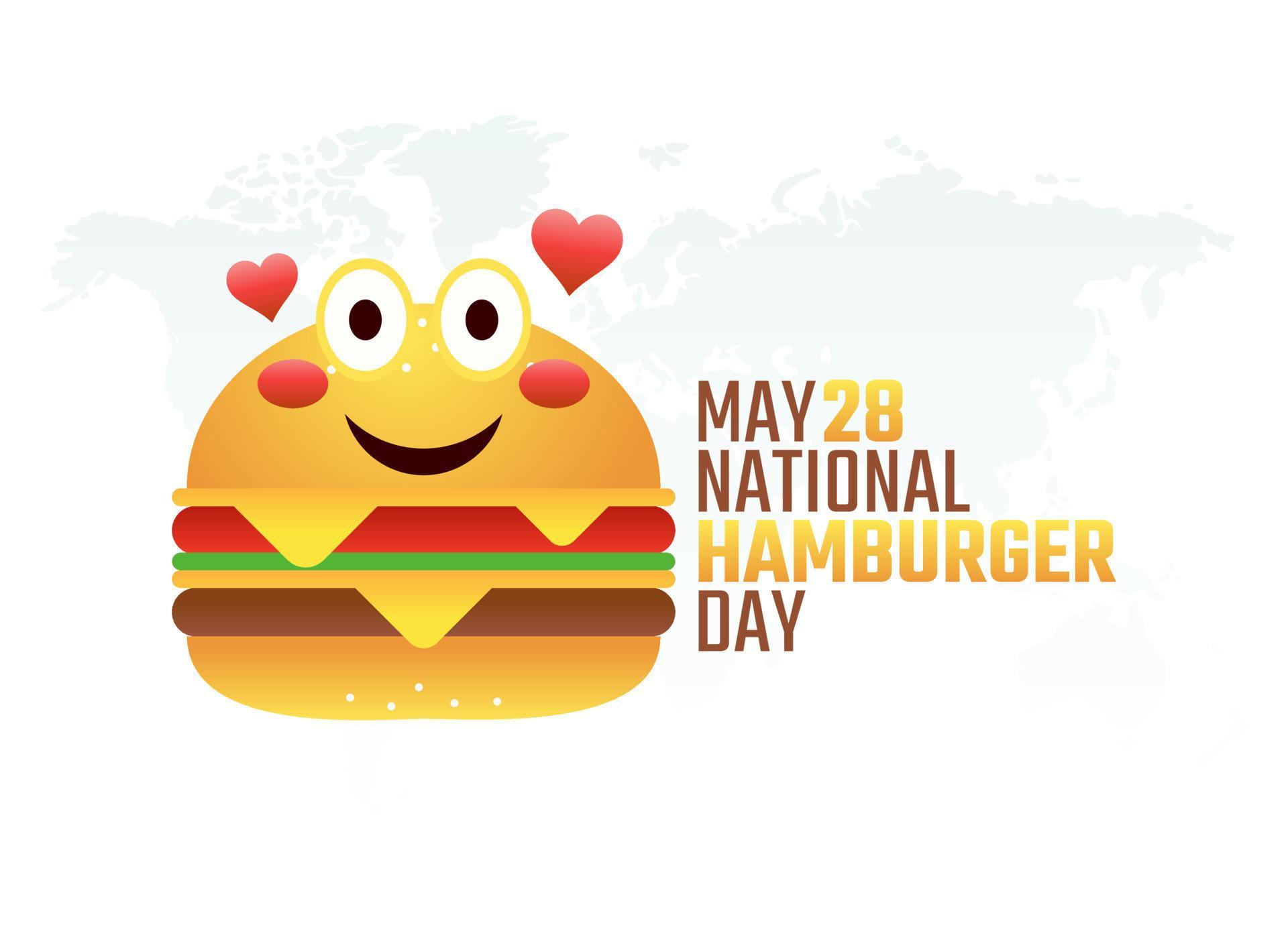 vector graphic of national hamburger day good for national hamburger