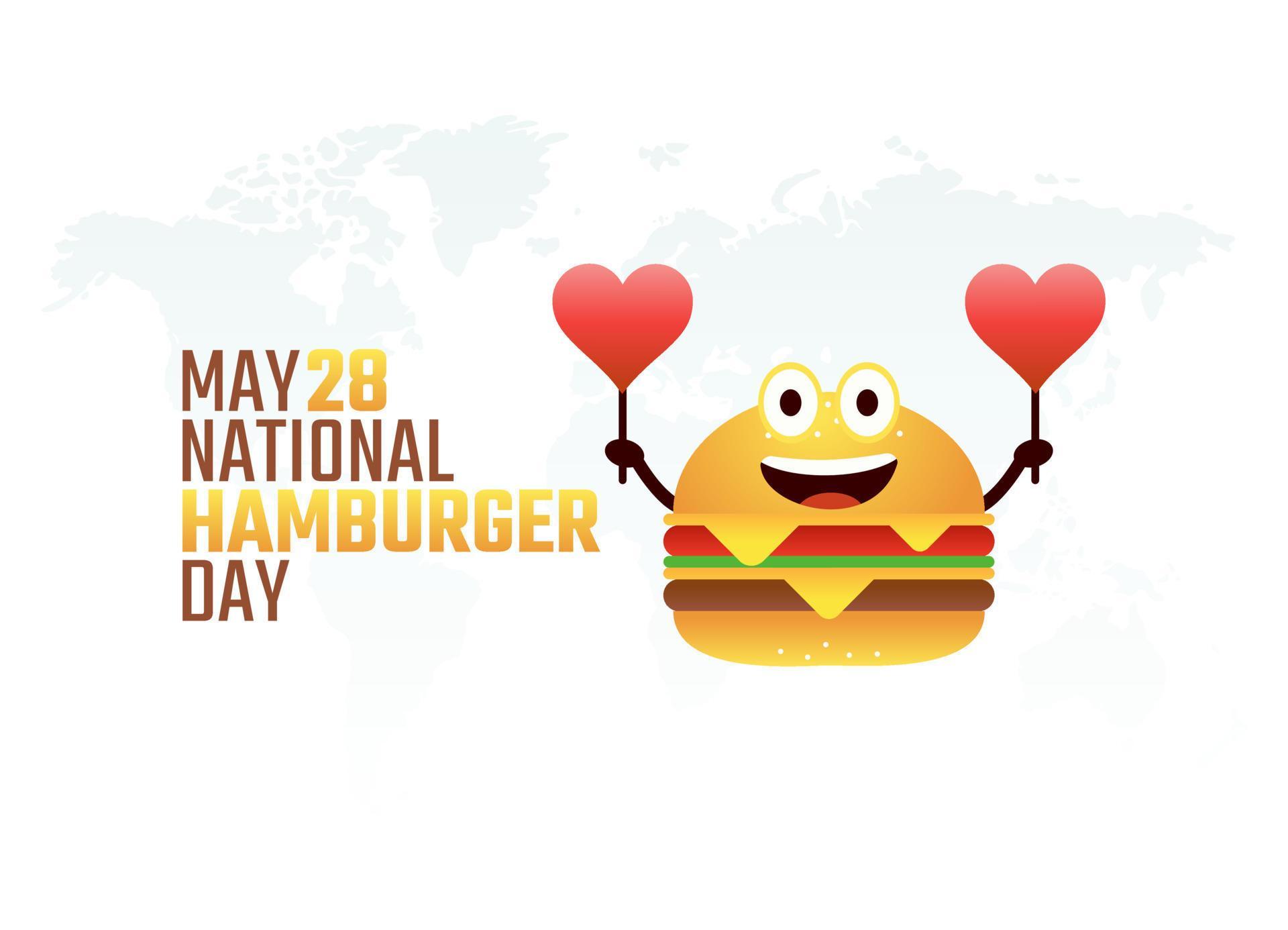 vector graphic of national hamburger day good for national hamburger