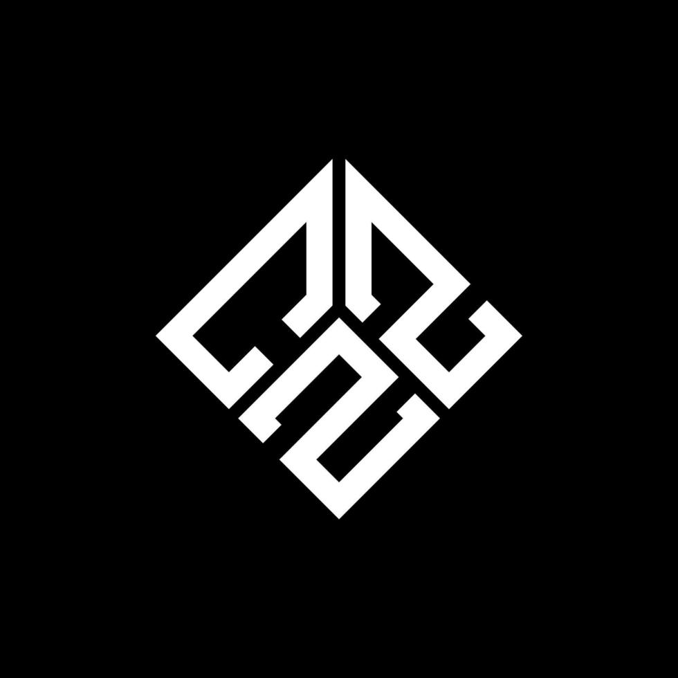 CZZ letter logo design on black background. CZZ creative initials letter logo concept. CZZ letter design. vector