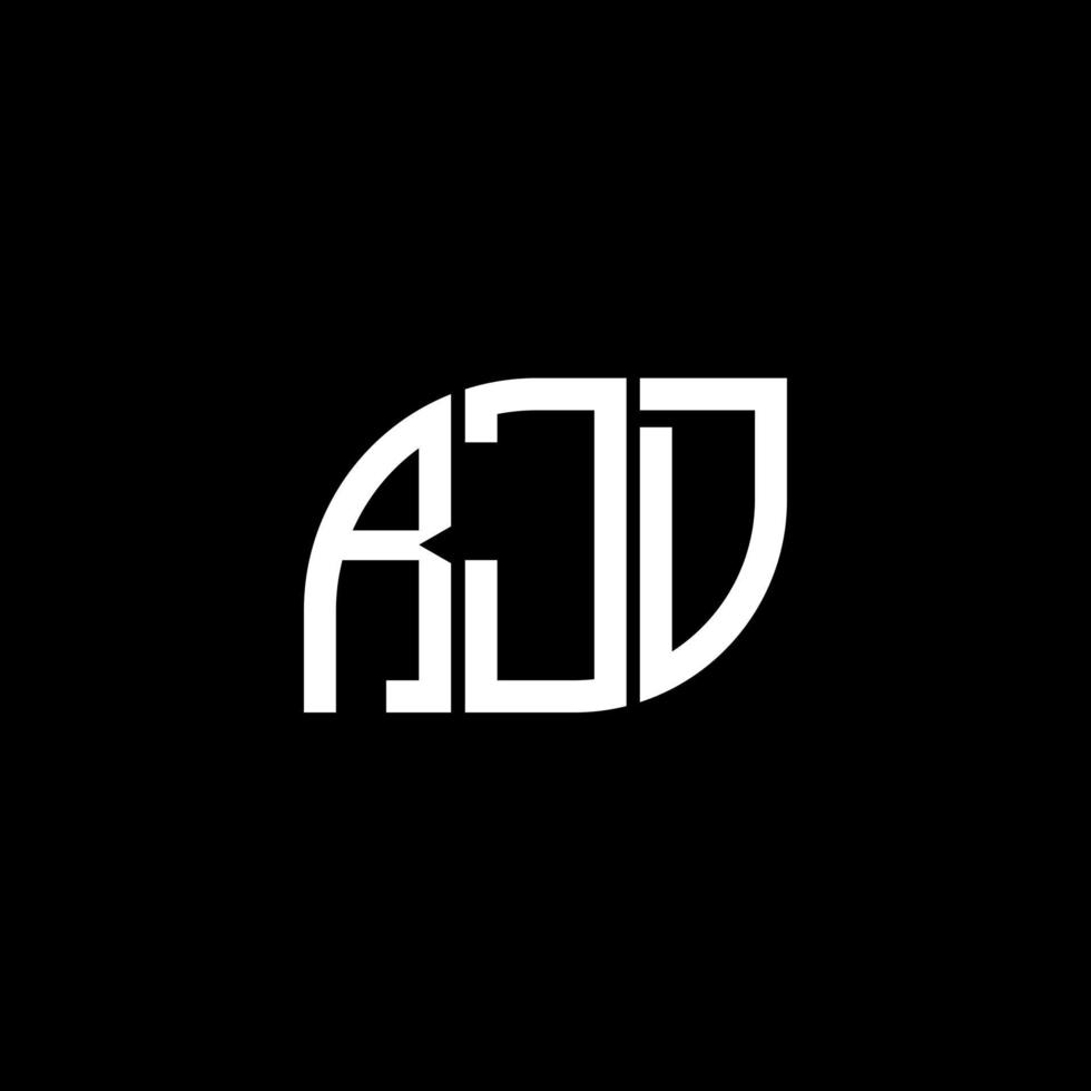 RJD letter design.RJD letter logo design on black background. RJD creative initials letter logo concept. RJD letter design.RJD letter logo design on black background. R vector