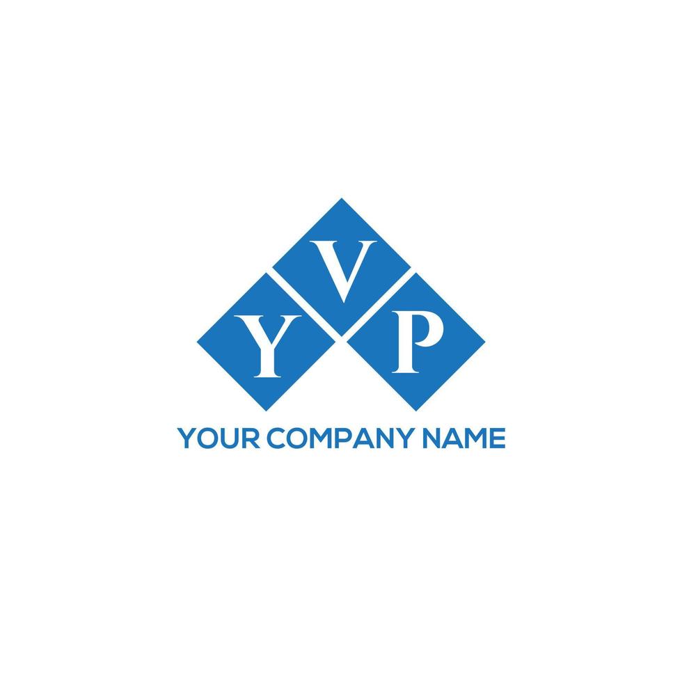 YVP letter logo design on white background.  YVP creative initials letter logo concept.  YVP letter design. vector