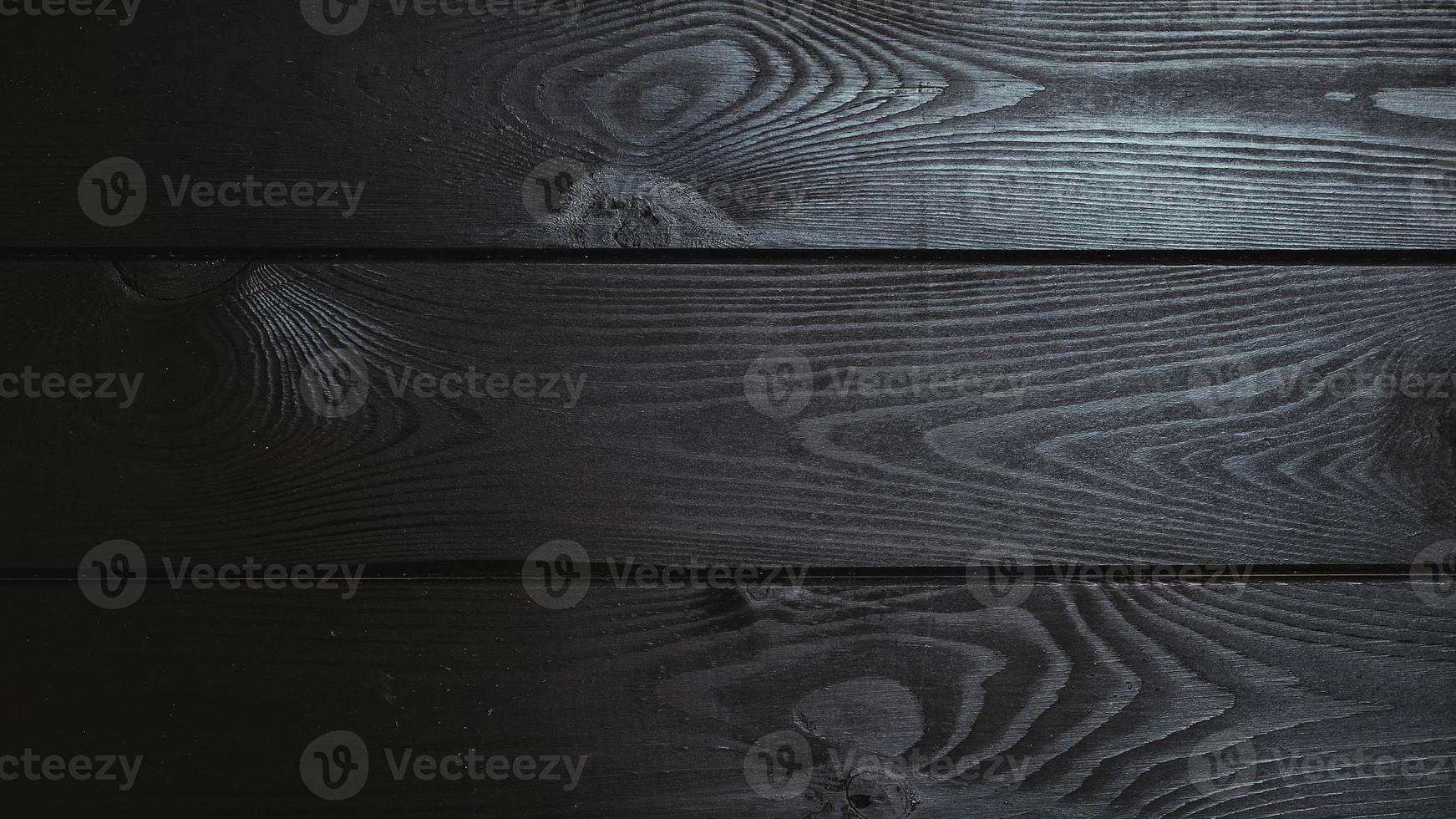 Wooden texture of black boards background. . Copy, empty space for text. photo