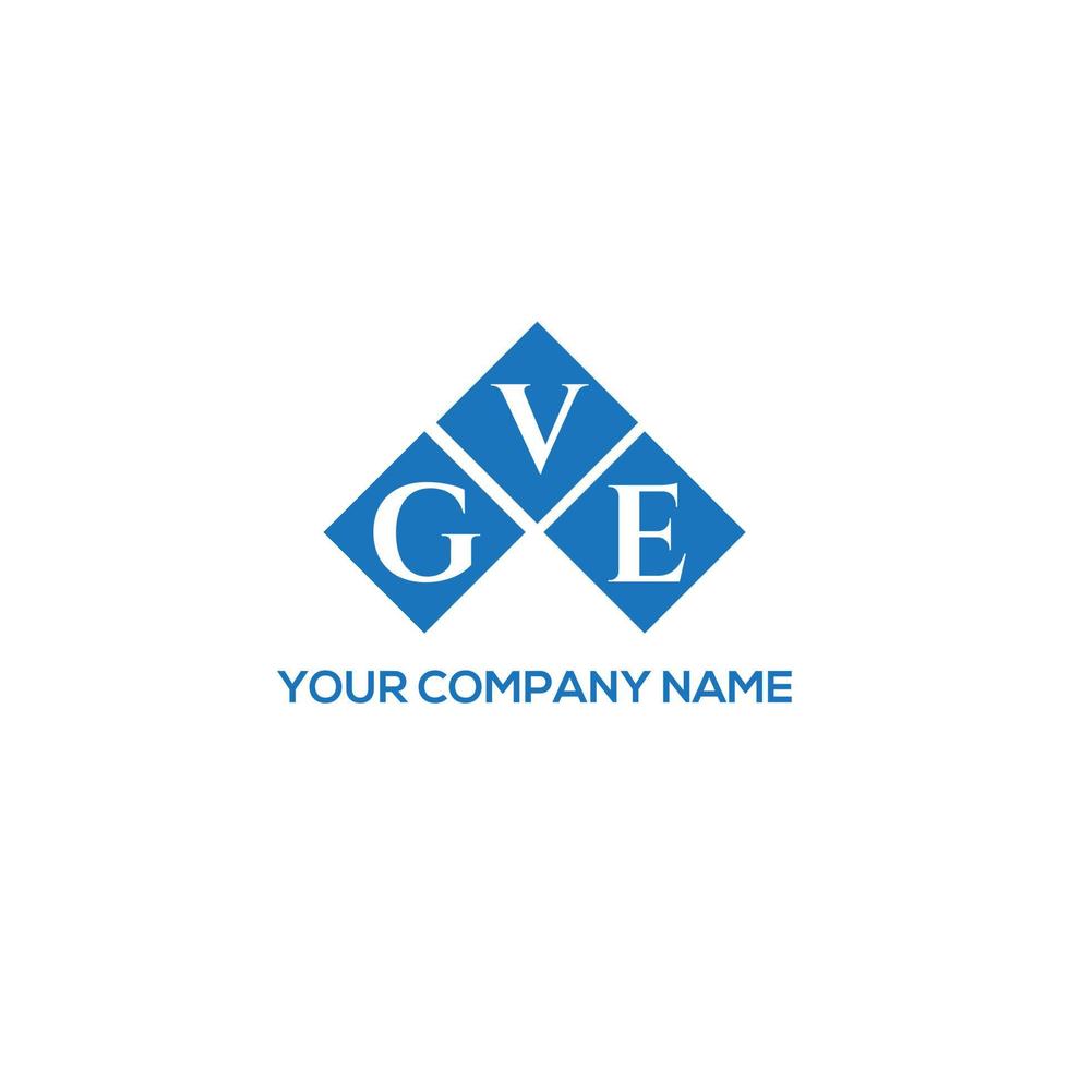 diseño de logotipo de letra gve sobre fondo blanco. gve concepto de logotipo de letra de iniciales creativas. dar diseño de letras. vector