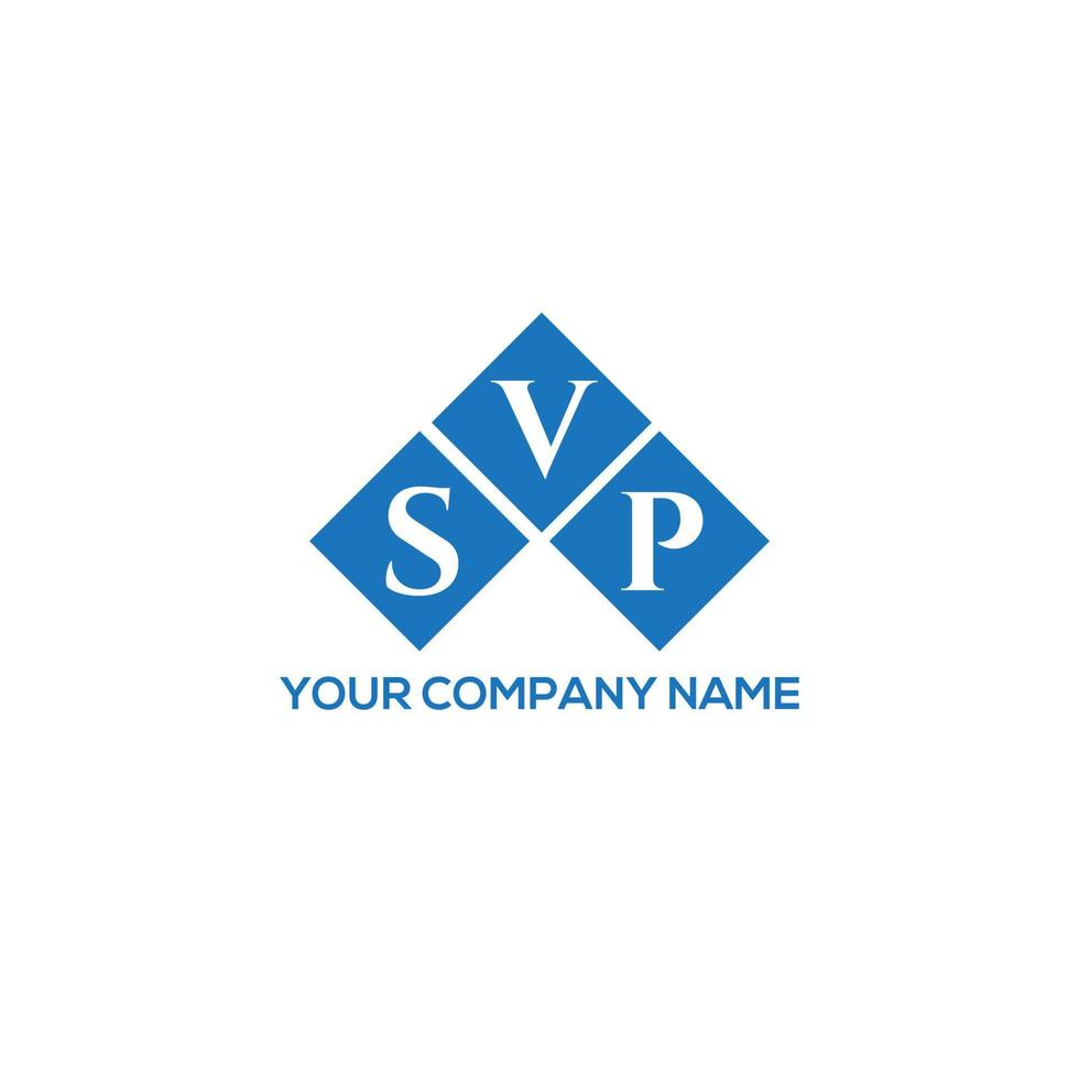 concepto de logotipo de letra de iniciales creativas de svp. svp letter design.svp letter logo design sobre fondo blanco. concepto de logotipo de letra de iniciales creativas de svp. diseño de carta svp. vector