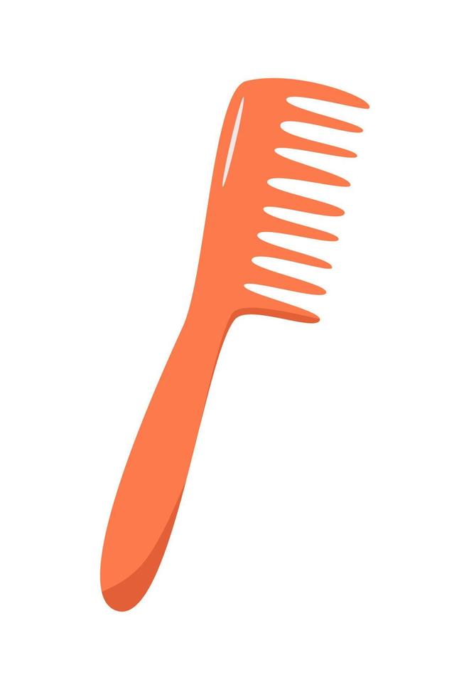 peine la ilustración vectorial al estilo de los garabatos. ícono de cepillo para el cabello para arreglar o peinar tu cabello en una peluquería o en casa. el elemento web está aislado en blanco. vector