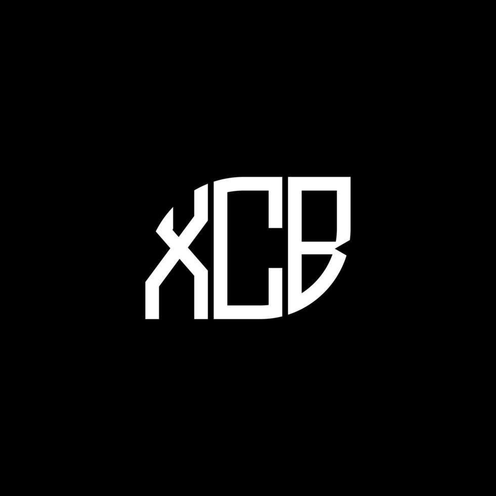 XCB letter design.XCB letter logo design on black background. XCB creative initials letter logo concept. XCB letter design.XCB letter logo design on black background. X vector