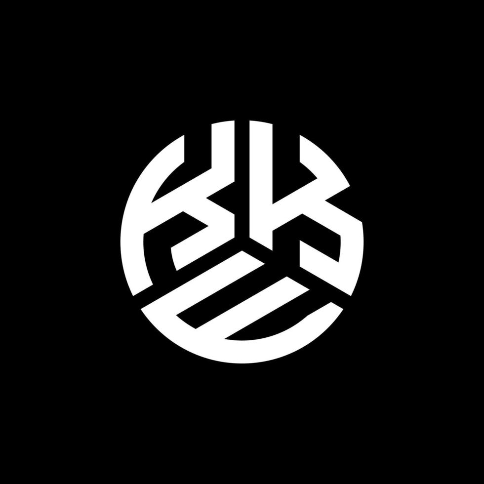 KKE letter logo design on black background. KKE creative initials letter logo concept. KKE letter design. vector