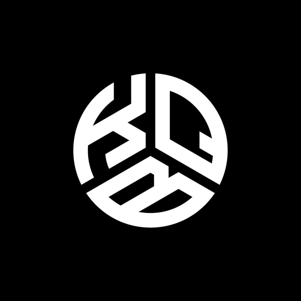 KQB letter logo design on black background. KQB creative initials letter logo concept. KQB letter design. vector