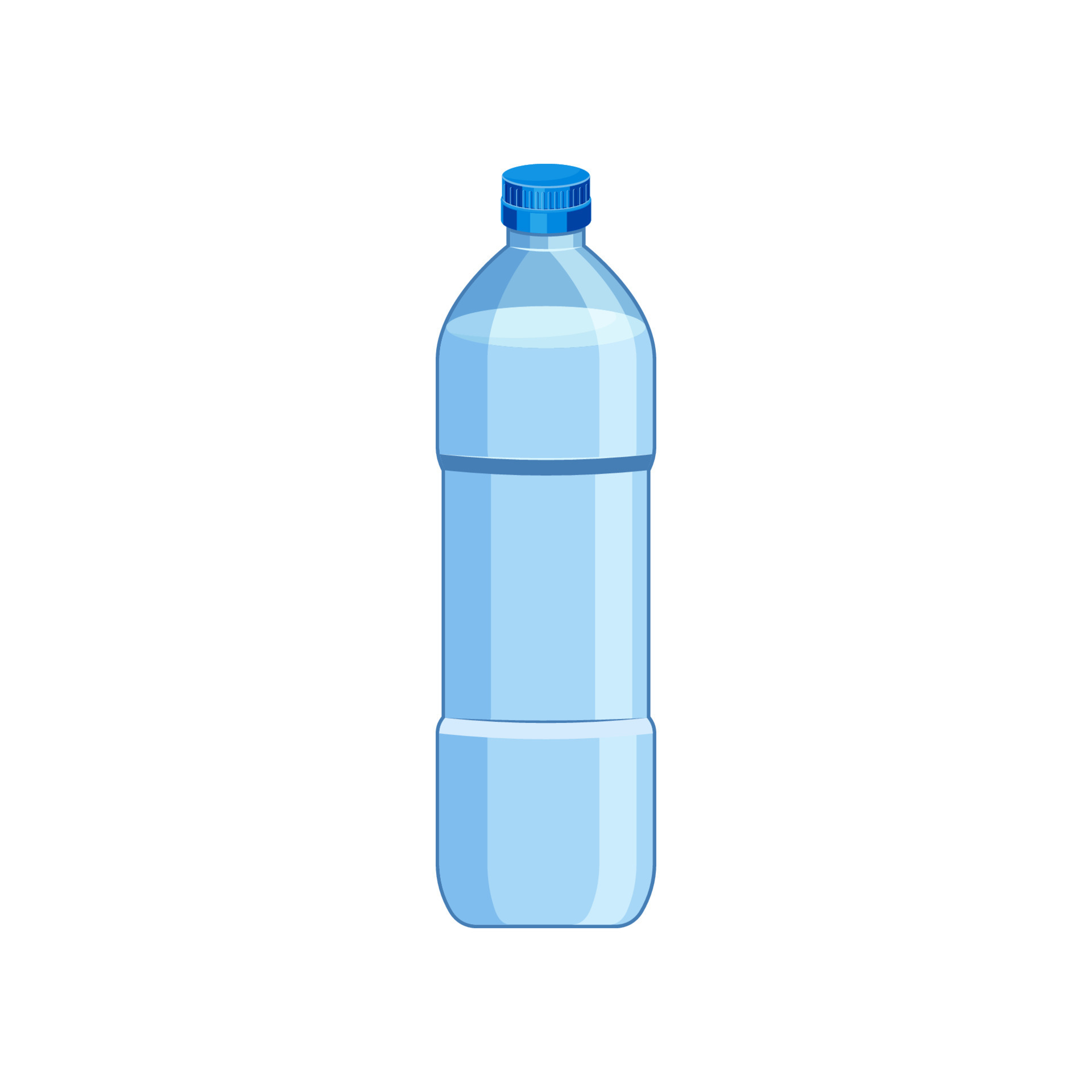 Botellas De Plástico Con Agua En El Fondo Blanco Está Aislado Ilustraciones  svg, vectoriales, clip art vectorizado libre de derechos. Image 13813461