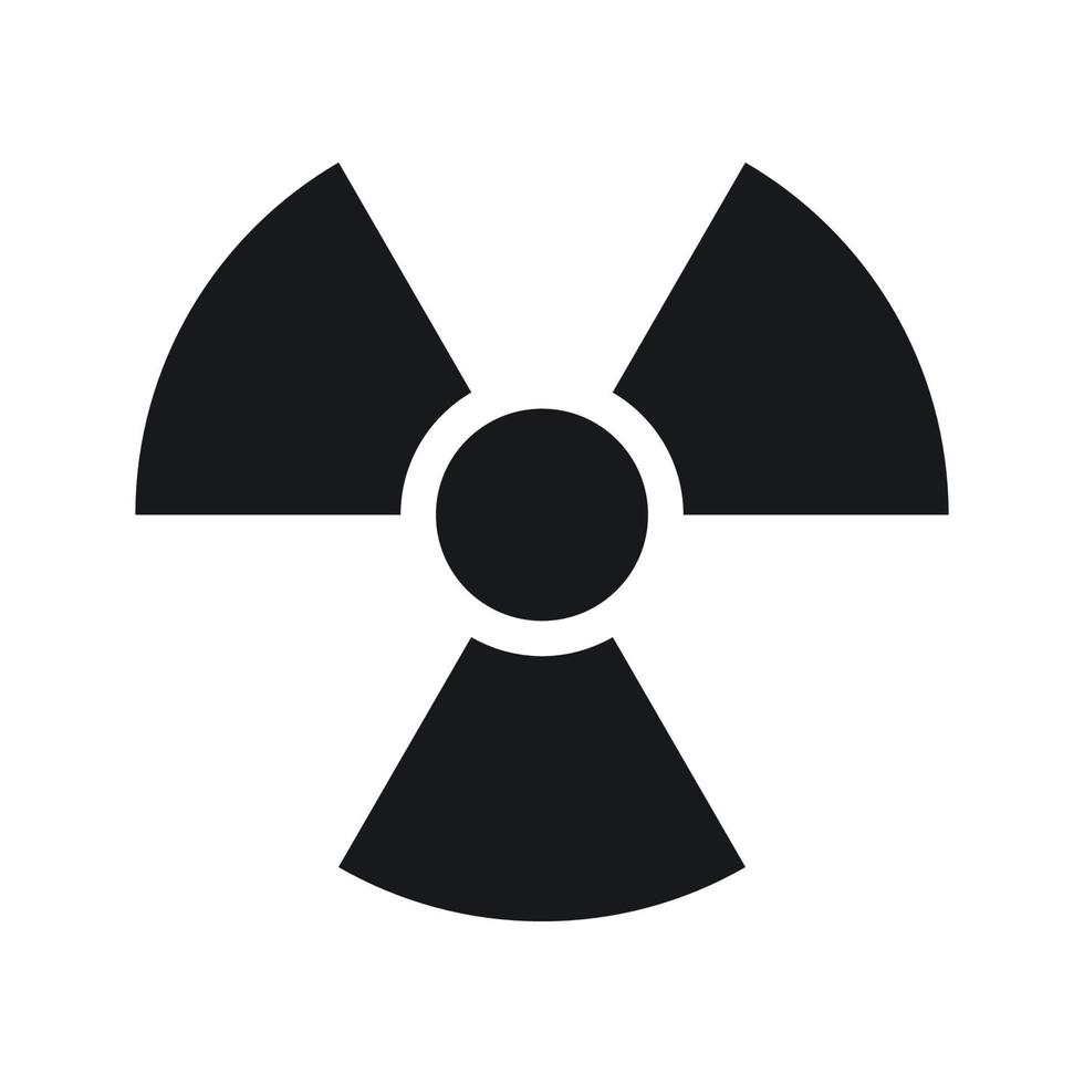Radioactive icon isolated on white background vector