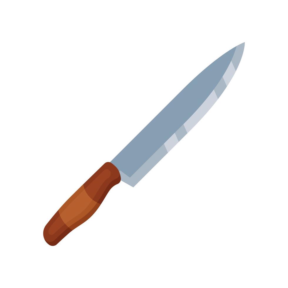 cuchillo vector aislado sobre fondo blanco