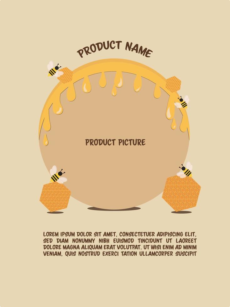 Honey Bee Template Pro Vector