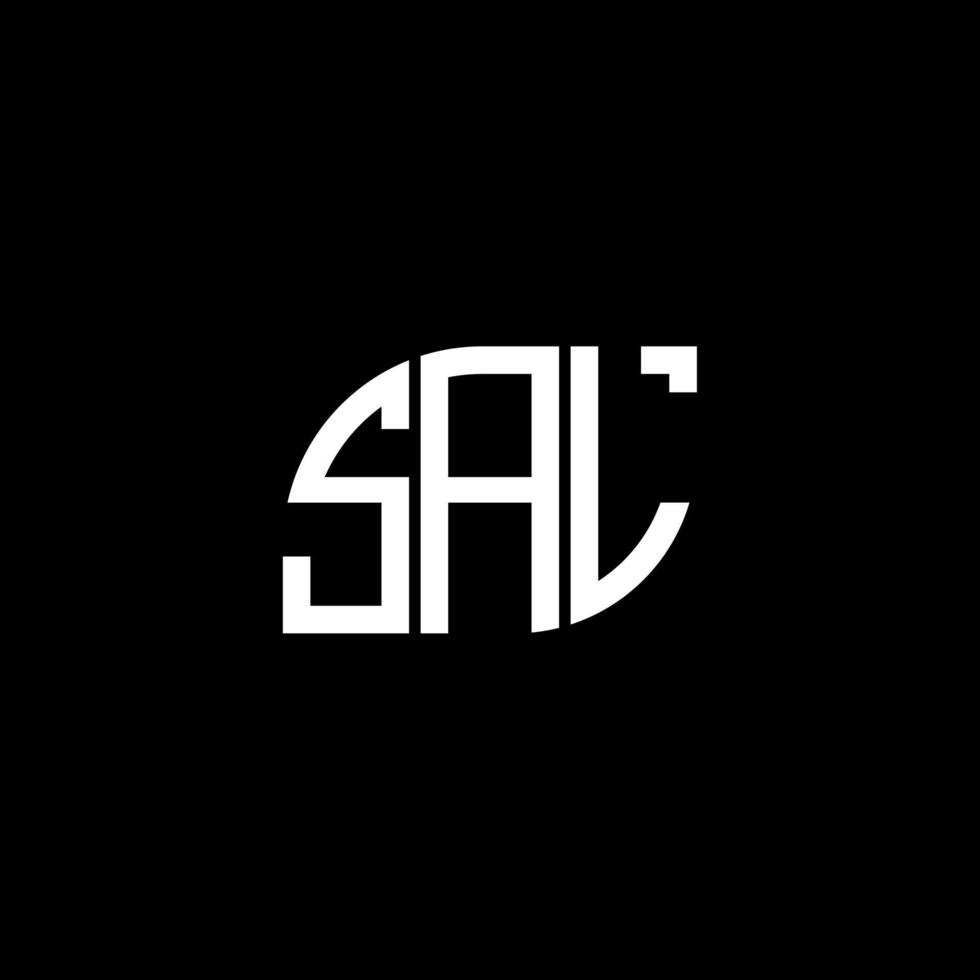 SAL letter design.SAL letter logo design on black background. SAL creative initials letter logo concept. SAL letter design.SAL letter logo design on black background. S vector