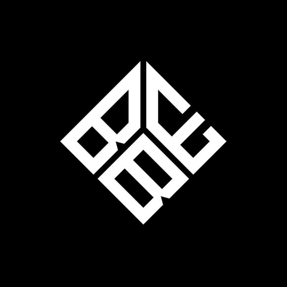 diseño de logotipo de letra beb sobre fondo negro. beb creative iniciales carta logo concepto. diseño de letras beb. vector