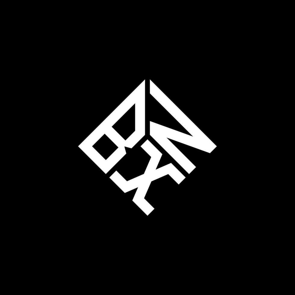 diseño del logotipo de la letra bxn sobre fondo negro. concepto de logotipo de letra de iniciales creativas bxn. diseño de letras bxn. vector