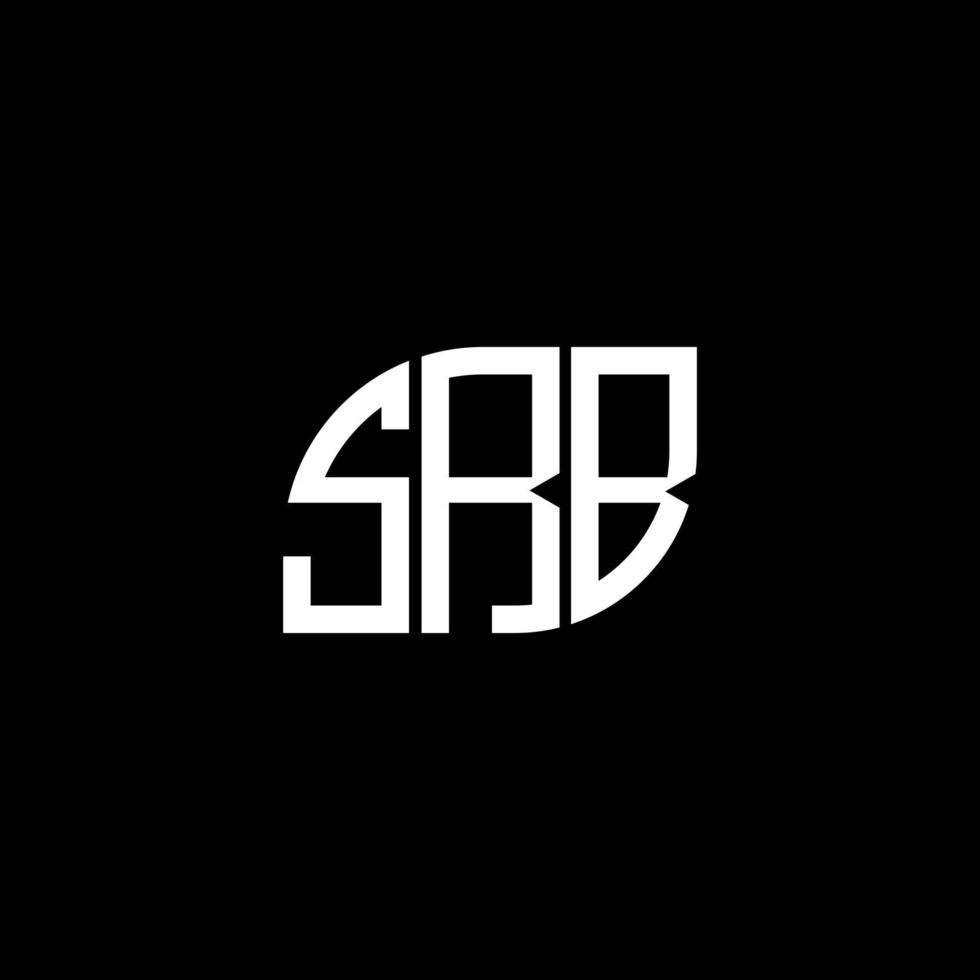 diseño de logotipo de letra srb sobre fondo negro. concepto de logotipo de letra de iniciales creativas srb. diseño de letra srb. vector