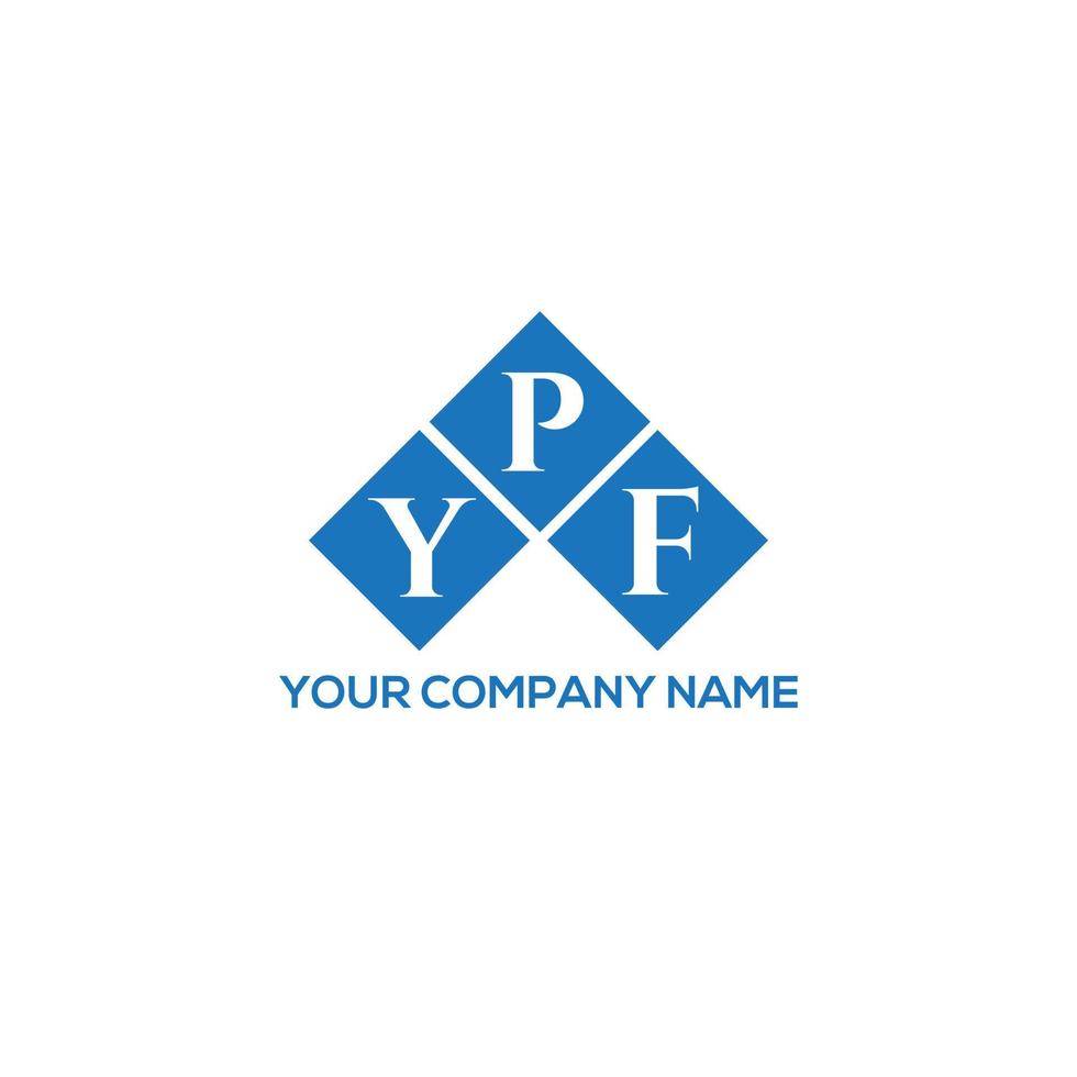 diseño de logotipo de letra ypf sobre fondo blanco. ypf creative iniciales carta logo concepto. diseño de letras ypf. vector