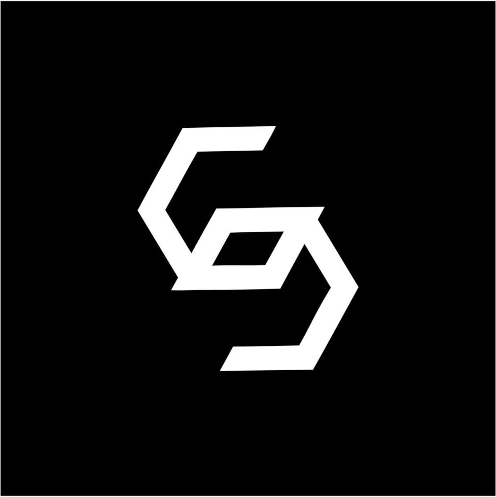 simple COC, SOC, SO, S, OS, CC, CSC initials geometric line art company logo vector