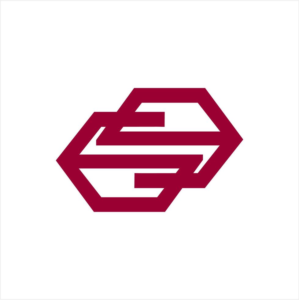 simple GG, GSG, GE, GSE initials geometric line art company logo vector