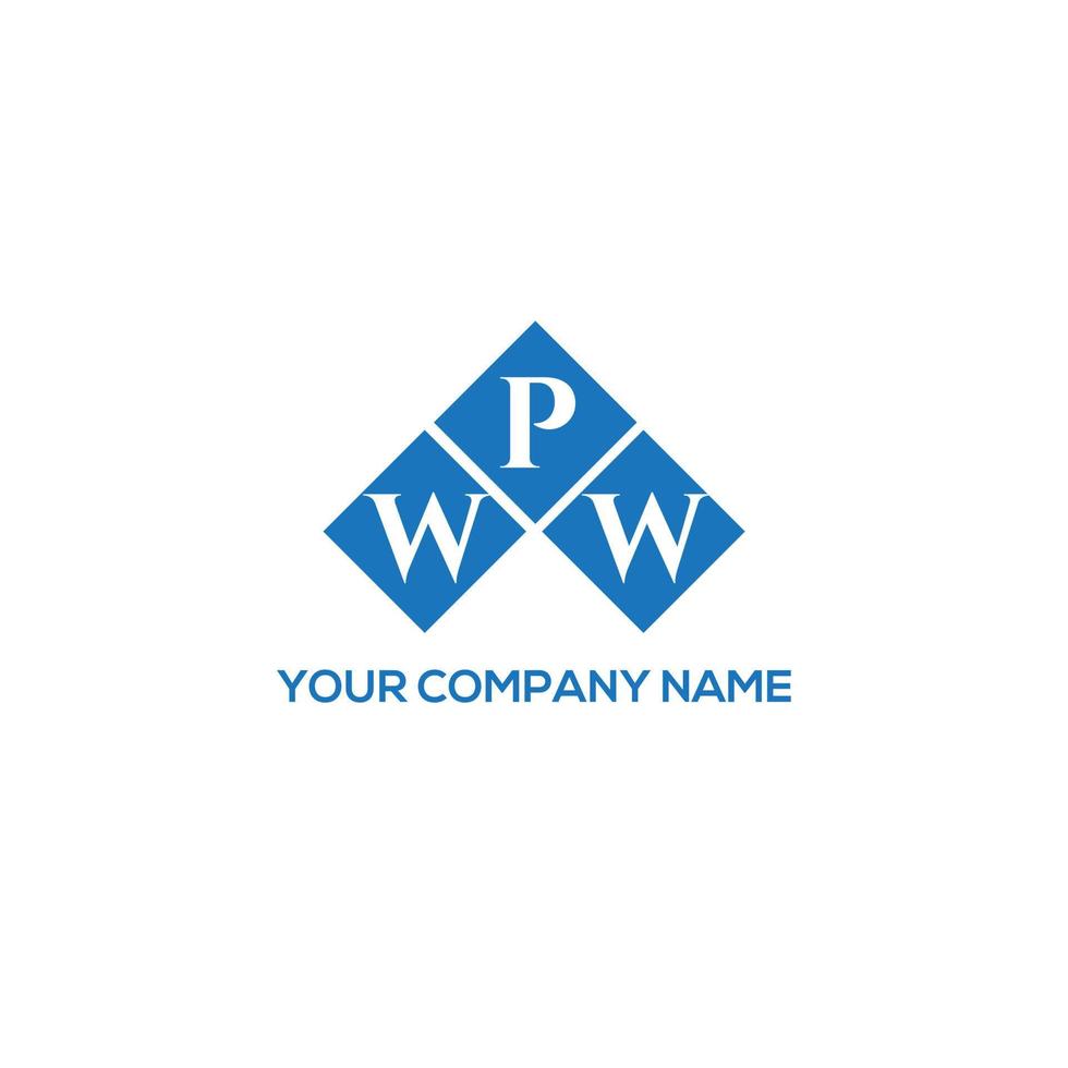 WPW letter logo design on white background. WPW creative initials letter logo concept. WPW letter design. vector