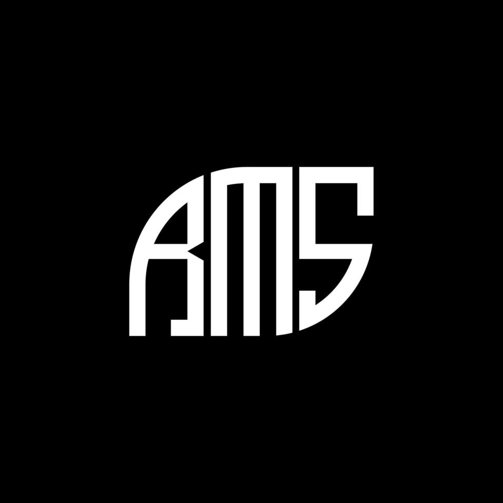 RMS letter design.RMS letter logo design on black background. RMS creative initials letter logo concept. RMS letter design.RMS letter logo design on black background. R vector