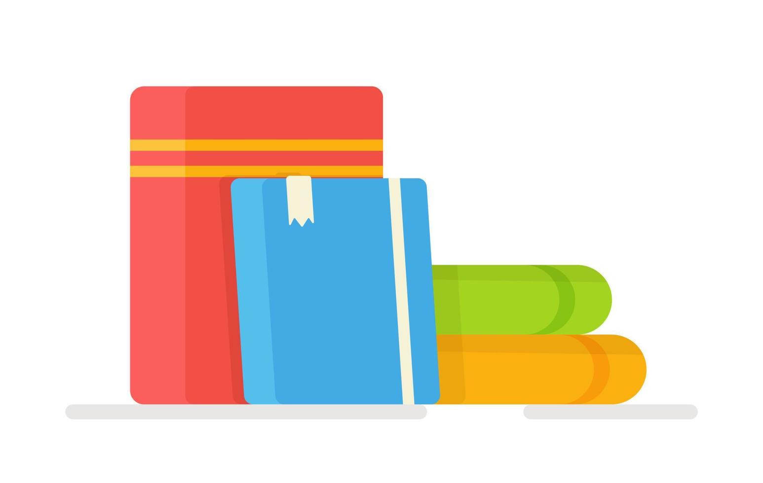 Vector illustration of school supplies. Children's items for studying.