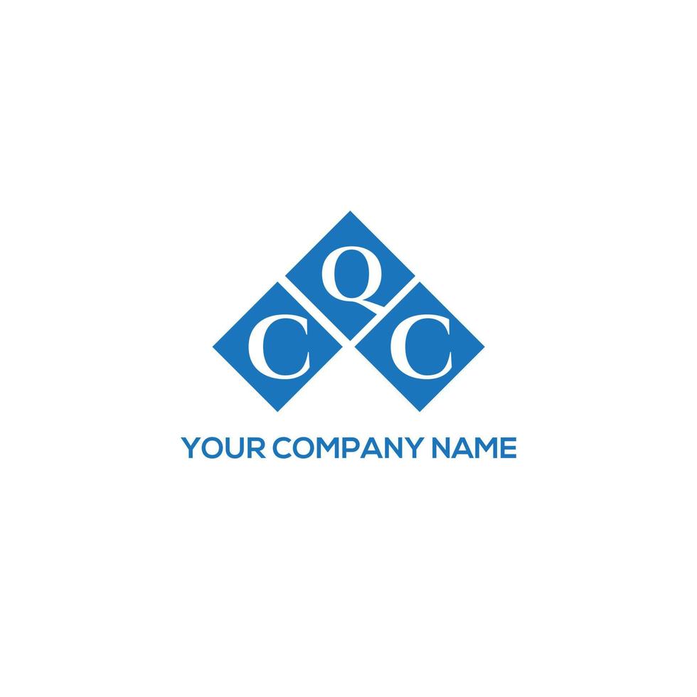 CQC letter logo design on white background. CQC creative initials letter logo concept. CQC letter design. vector