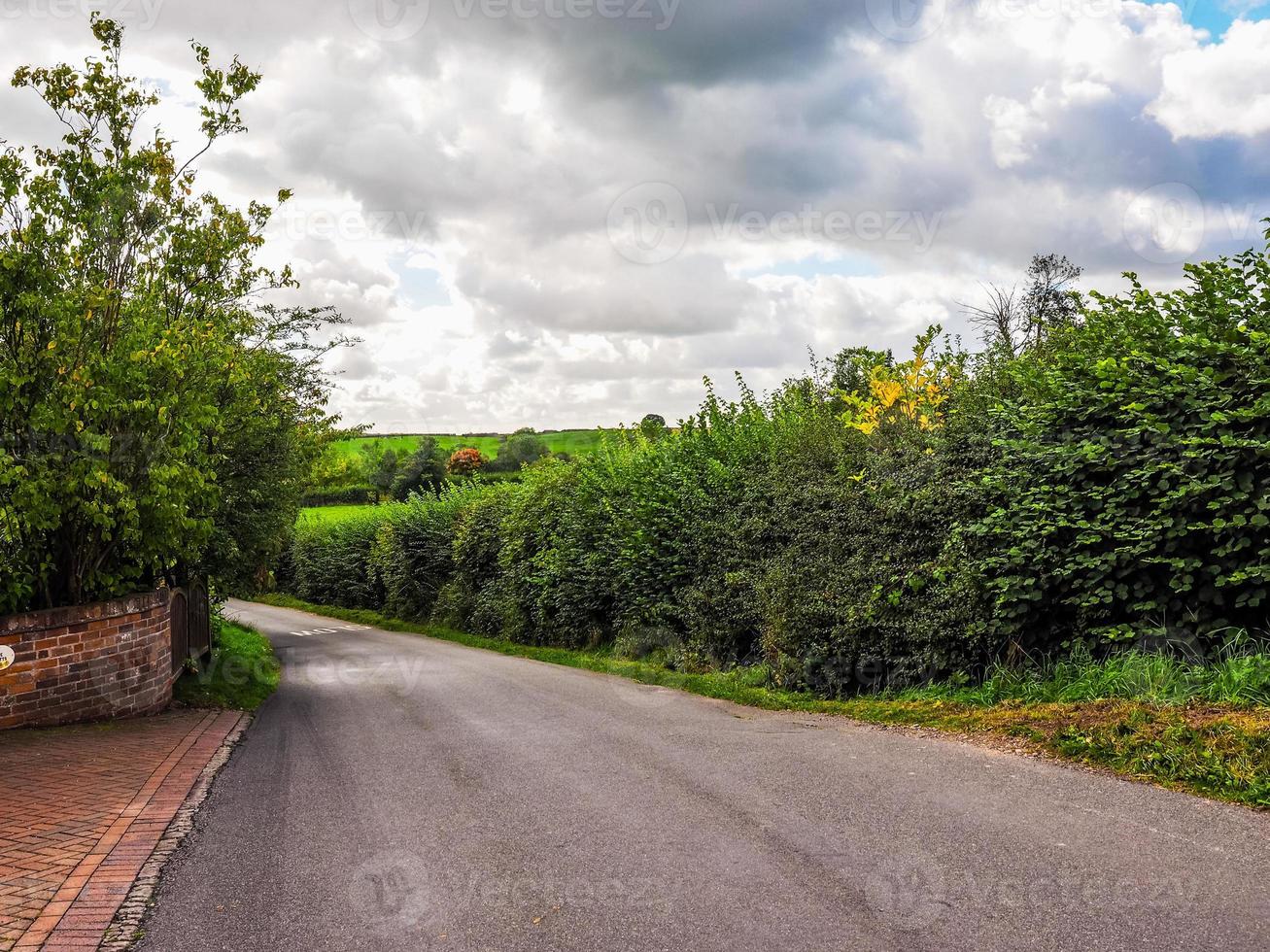 hdr vista de tanworth en arden foto