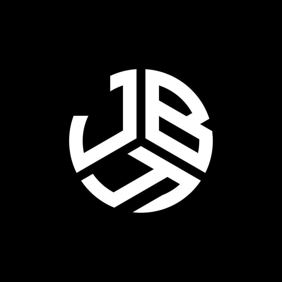 diseño de logotipo de letra jby sobre fondo negro. concepto de logotipo de letra de iniciales creativas jby. diseño de letra jby. vector