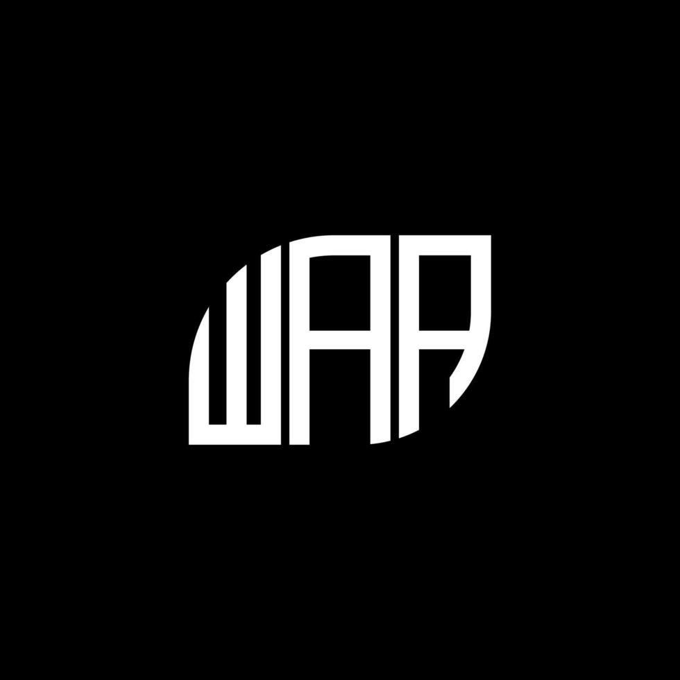 WAA letter logo design on black background. WAA creative initials letter logo concept. WAA letter design. vector