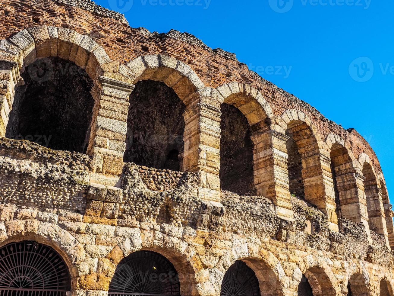 hdr verona arena anfiteatro romano foto