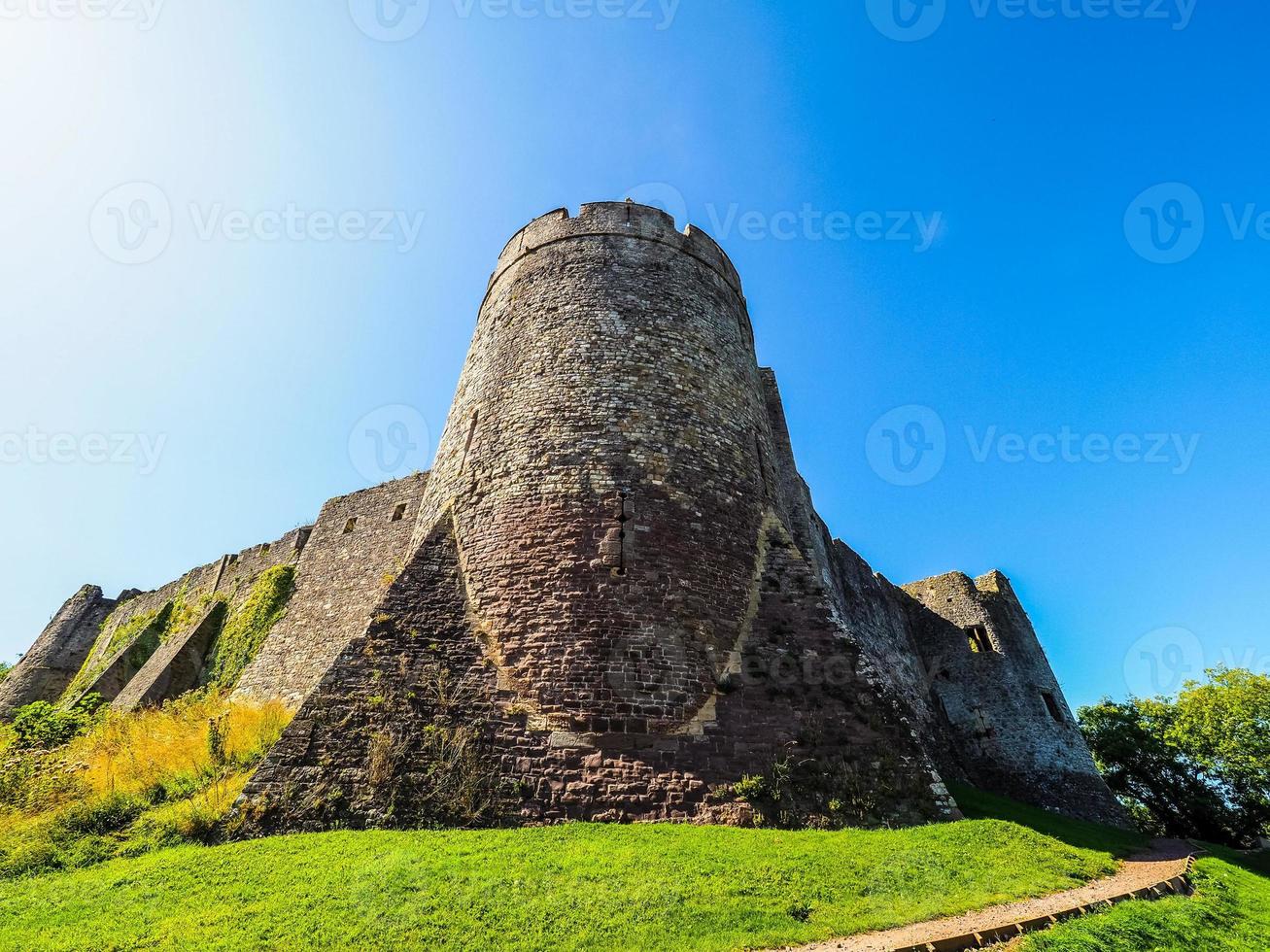 HDR Chepstow Castle ruins in Chepstow photo