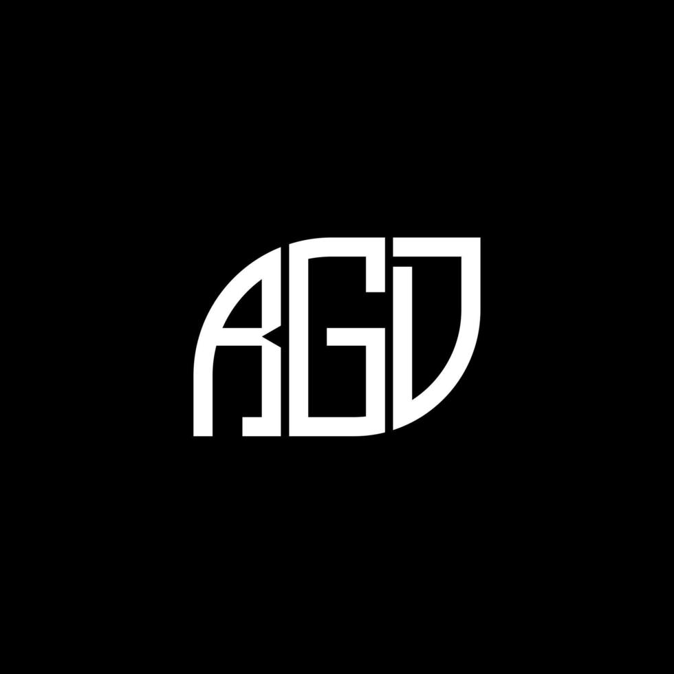 diseño de logotipo de letra rgd sobre fondo negro. concepto de logotipo de letra de iniciales creativas rgd. diseño de letra rgd. vector