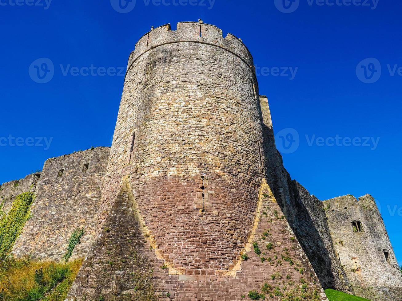 HDR Chepstow Castle ruins in Chepstow photo
