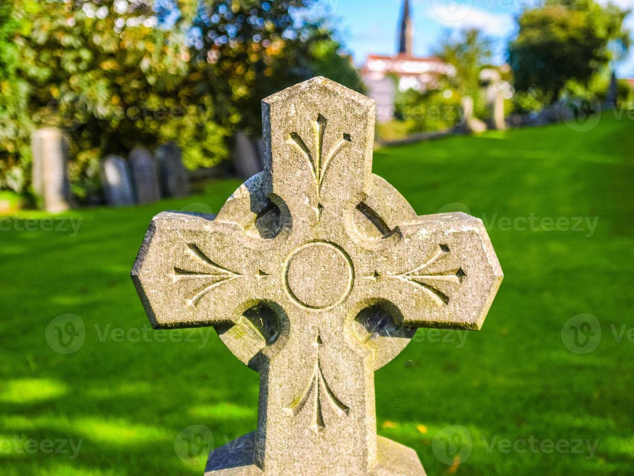 HDR Glasgow cemetery necropolis photo