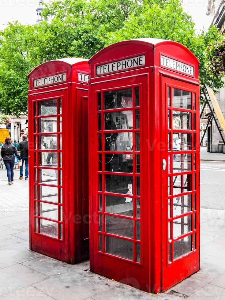 HDR London telephone box photo