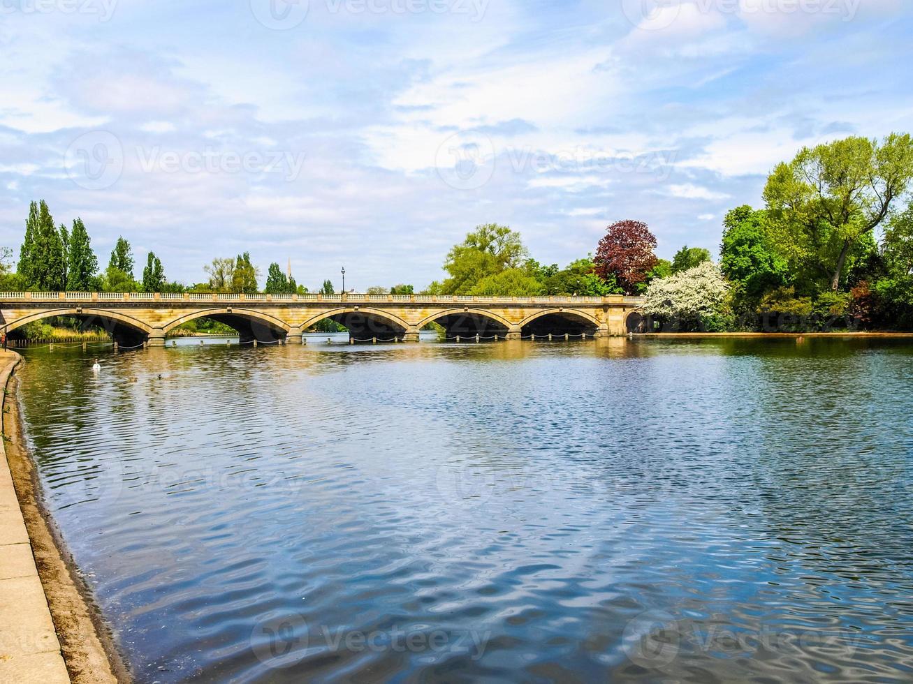 HDR Serpentine lake, London photo